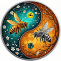 2026 Ultimate Honeybees 1 oz Bi-Metal Colorized Copper Round with Crystals (New in TEP)