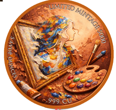 5oz Painter's Reflection Colorized Copper in Capsule