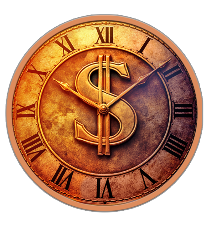 5oz Time is Money Colorized Copper .999  in Capsule PRESALE